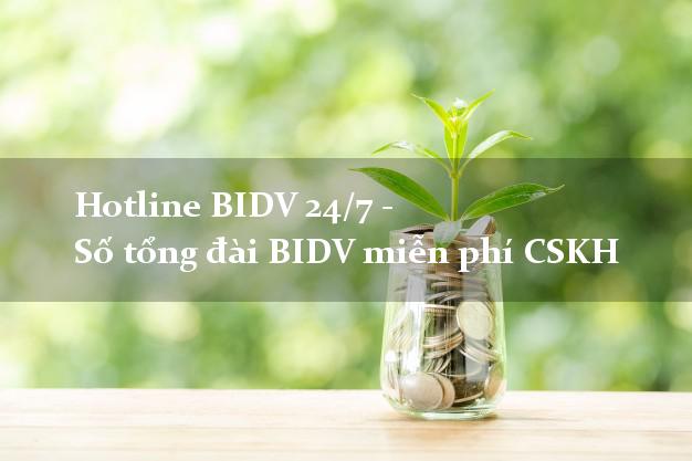 Hotline BIDV 24/7 - Số tổng đài BIDV miễn phí CSKH Hotline BIDV 24/7 - Số tổng đài BIDV miễn phí CSKH